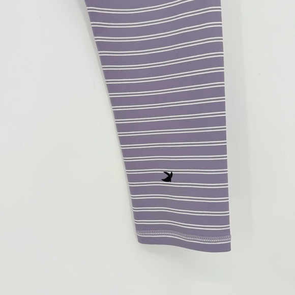Glyder Sultry 7/8 Legging in Amethyst/Oatmilk Stripe Size XL - Picture 12 of 12